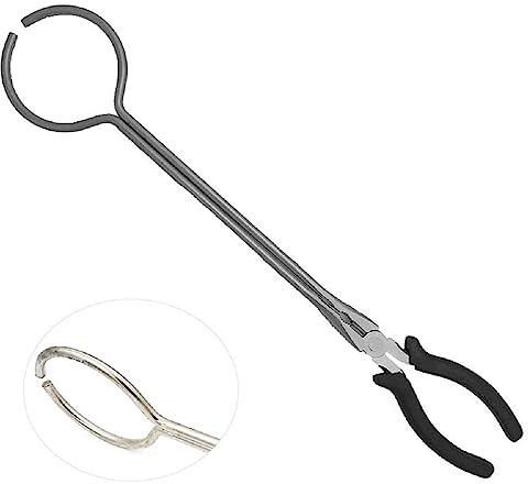 Pinze per crogiolo da 40 cm, morsetto per forno di fusione per crogiolo, forniture da laboratorio in metallo per colata di metalli preziosi, creazione di gioielli