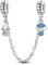 Hapour 925 de Plata de Ley Cadena de Seguridad para Pulseras Charms Dangle Colgantes Abalorios Joyería Regalo para Mujeres Niñas