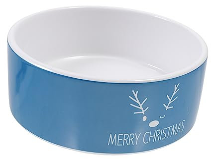 Mipcase 1stk Keramikschale Weihnachtliche Haustierschale Hundenapf Aus Keramik Porzellannäpfe Für Hunde Weihnachts-wasserspender Für Haustiere Hund Wassernapf Futter Hündchen