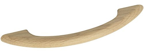 ALLES IM GRIFF Möbelgriff LA 96mm - Holzgriff Breite 130mm - Möbelgriff aus Holz, Eiche roh