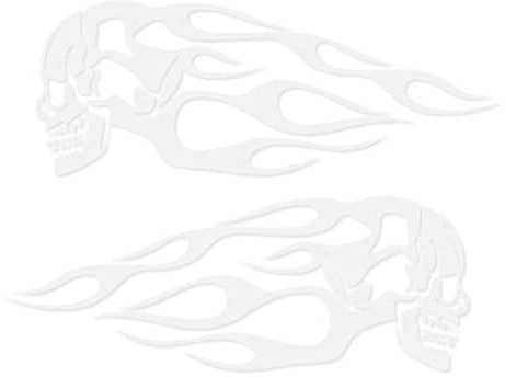 Yufana 2 Stücke Tankpad Motorrad - 3D Tankschutz für Honda - Geeignet für Autos, Helme, Kühlschränke (Weiß)