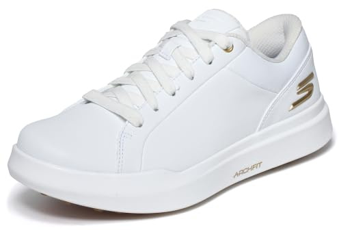 Skechers Damen Golfschuh Drive 6 Arch Fit, Leder, entspannte Passform, wasserdicht