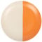 Nicola Spring Stoneware Dinner Plate - 26.5cm - Burnt Orange - Ceramic Two Tone Dining Plates Tableware Dishwasher & Microwave Safe Crockery for Starters, Sides, Mains & Desserts