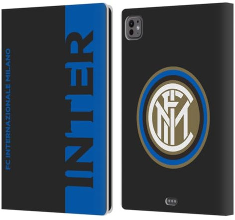 Head Case Designs Licenza Ufficiale Inter Milan metà Grafici Custodia Portafoglio in Pelle Compatibile con Apple iPad PRO 11 M4 2024
