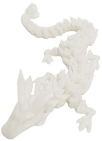 3D Printed Fidget Dragon | Articulated Dragon Toy, 11.8 Inch Joint Mobility, Christmas Halloween Decoration, Ornament, Crystal Dragon, 3D Printed for Desk at Home, Car