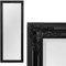 Eleganter Wandspiegel BESSA schwarz 180x60cm Barock Flurspiegel Badspiegel Spiegel Holzrahmen