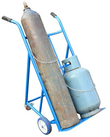 Chariot for bouteilles de soudage, chariot for réservoirs d'oxygène et d'acétylène, capacité de charge de 250 kg,pour les réservoirs de gaz et de propane, chariot à roulettes