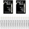 ICHOWHO White Acrylic Paint Marker Pen - 16 Pack White Permanent Art Pens Waterproof Drawing Colouring Markers for Black Paper, Fabric, Scrapbook, Wood, Tyres, Glass, Stones, Ceramic