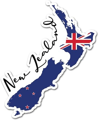 2 x 10 cm Neuseeland-Flagge Vinyl-Aufkleber – Landkarte, Reise, Welt, Urlaub, Land, Geographie, Schule, Standort, Aufkleber, Scrapbook, Aufkleber #82912