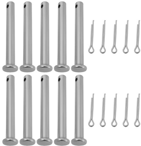 Briny River Lot de 10 goupilles de cisaillement de rechange pour souffleuse à neige Simplicity1668344SM 703063