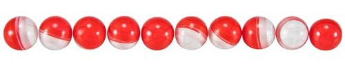 Palle Calibro 50 RAM, Proiettili Pepper Round per pistola T4E HDR50, Set da 10 Pezzi, Rosso/Bianco