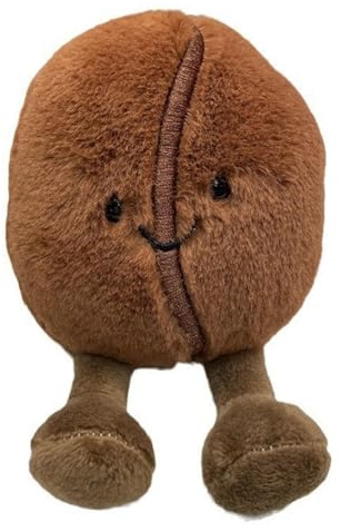 KRYMXAR Palm Pals Kaffeebohnen Plüschtier, Weiches Und Kuscheliges Plüschtier für Alle Altersgruppen, Dekoration, 1 Stück