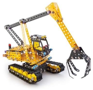 Constructor Pro Melman - Juego de construcción metálica - 866 Piezas - Excavadora de orugas XXL para ensamblar - Estuche Experto a Partir de 8 años