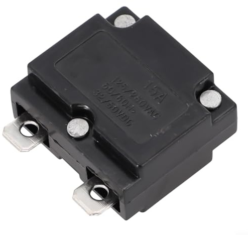 Eawfgtuw Ripristino automatico per interruttore di sovraccarico di corrente relè per bambini accessori per auto elettriche (15A)