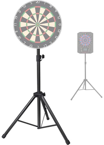 Professional Dart Board Stand, Dartboard Stand Tripod,Dart Stand | Height-Adjustable 105-210 cm, Heavy Duty, For Dartboard and Electronic Dartboard, Screws Included, Without Dartboard
