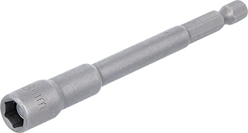 BGS 2764 | Steckschlüssel-Einsatz Sechskant, extra lang | für Bohrmaschinen | Antrieb Außensechskant 6,3 mm (1/4) | SW 8 mm