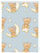 Lichtblick Klemmfix Verdunklungs-Rollo mit Motiv, ohne Bohren, Blickdicht, Seitenzugrollo, Made in Germany, Bärchen - Blau 45 x 150 cm (B x L)