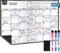 Magnetic Dry Erase Whiteboard Calendar for Fridge - A3 / 40 x 30 cm - Refrigerator White Board Sheet with 3 Colourful Markers & Eraser - Monthly Meal Planner & Organiser for Family - by Yes4Quality