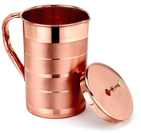 ZAP Impex en cuivre pur Luxe Carafe bocaux Accessoires Bonne Santé Pichet Contenance 1.6 litres