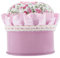 Daily Mall Tischnadelkissen Nadelkissen Kürbis Stecknadel Kissen Nadeln Speicher mit 7,3x8 cm Nähkästchen - Rosa