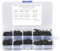 800pcs Vis Auto-taraudeuses M2 Noir Acier au Carbone Fraisée Tête Plate en Croix Jeu de vis autotaraudeuses M2 x4/6/5/7/8/10/12/16