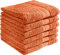 REDBEST Handtuchset, Frottierset 6er-Pack Chicago Terra Größe 50x100 cm - saugstark, strapazierfähig, ideal für Reisen, Sport (weitere Farben)