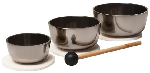 Meinl Sonic Energy Zen Lot de 3 bols chantants en alliage moulé - Fabriqué en Inde - Pour thérapie par le son, yoga et méditation
