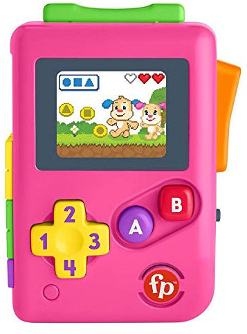 Fisher-Price Laugh & Learn Lil' Gamer - Pink Edition ~ Educational Activity Toy for Babies and Toddlers Inspired by Nintendo