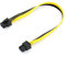 Portus PCIE 6 Pin Male to 8 (6+2) Pin Male PCIE Power Adapter Cable, 16 inch PCIE Extension Cable GPU Power Connection Cable