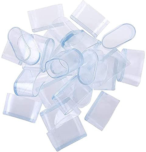 QKQB BR9N Oval chair leg cap, Acrylic, 20*40mm