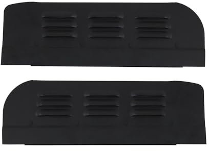OMAC Lüftungsgitter Be & Entlüftung für FIAT Ducato 2006-2025 Aluminium Schwarz 2tlg