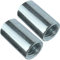 AERZETIX - C49630 - Set di 2 dadi manicotti di accoppiamento M8x20x11mm filettato - manicotto prolunga cilindrico tondo - in acciaio zincato