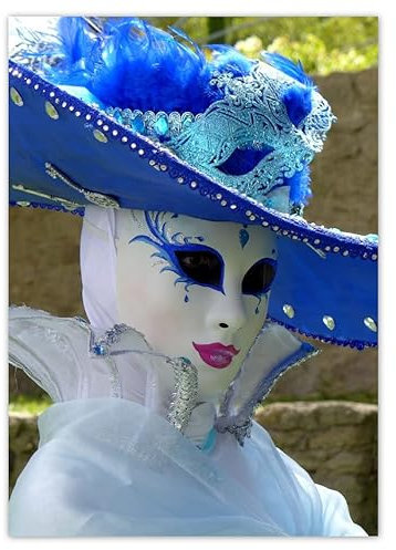 Wandsticker Deko Foto Sticker 50x70cm Venedig Karneval Ball No.H2609