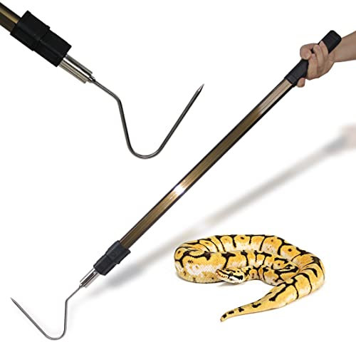 Wamlet 167,6 cm Schlangenhaken, Reptilienfänger, Zange, Greifer, Handhabungswerkzeug für Klapperschlangen, Python, Kupferkopf, Entfernung