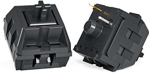 DRAOZA Kailh KT MX Switch - Interruptor de 4 pines para teclado de máquina de juegos, compatible con Cherry MX Switch (KT negro, 108 piezas)