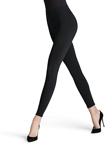 FALKE Damen Cotton Seamless Leggings atmungsaktive Baumwolle Damenleggings blickdicht undurchsichtig nahtlos druckfreier breiter Komfortbund bequem 1 Stück