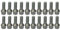 20 x Radschrauben Radbolzen M14x1,5 28mm Kegel Kegelbund SW17 60°
