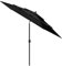 prissent Parasol de Patio à 3 Niveaux avec Mât en Aluminium Noir 300x243 cm Parasol d'extérieur Polyester Anti-UV Parasol de Table Anti-décoloration Parasol Pliable Parasol de Jardin