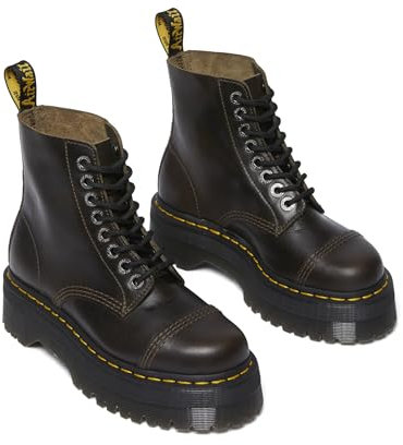 Dr. Martens Herren Sinclair Leder Plateau Stiefel Mode, Dark Taupe, 12