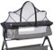 Koomuao Universal Moskitonetz für Babybett,Mückennetz für Babybetten, Stabil Insektenschutz für Reisebett mit Reißverschluss,für schnellen und einfachen Zugang zu Ihrem Baby (Schwarz, 110 * 65cm)