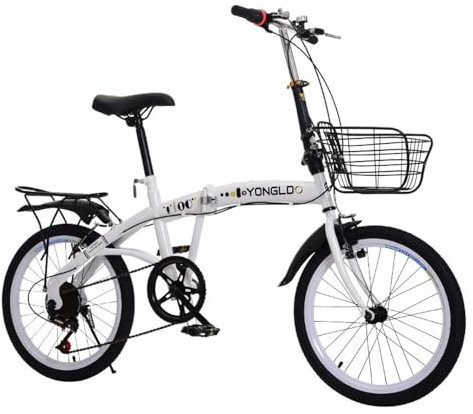 Kcolic 20 Zoll Faltrad Klapp 6 Gang Fahrrad Fahrrad Einstellbare Doppel V Bremse Faltrad A,20in