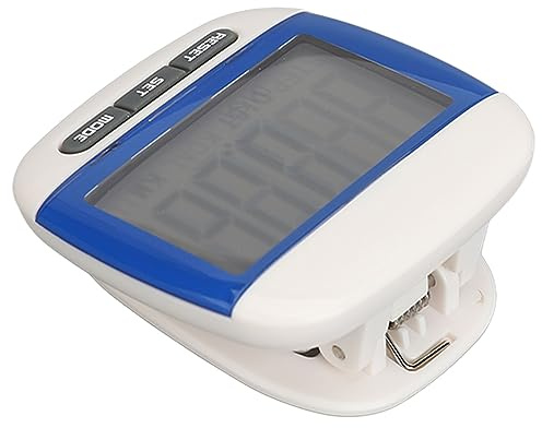 Schrittzähler Zum Gehen mit Großem LCD-Display, Schritt- und Entfernungszähler für Senioren und Erwachsene, Zum Anstecken. Schrittzähler Zum Gehen