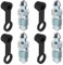 Xiciki 4 Pièces Vis de Purge, M10x1mm Vis de Purge Avec Bouchon, Vis Bocal Frein Moto pour Étrier de Frein à Disque, Vis D'échappement Compatible Motos et Voitures