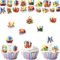 ENLACE Esspapier Tortendeko Jugendweihe Mädchen Junge,48 Stück Essbare Kuchen Deko Jugendweihe Cupcake Topper,Alles Gute zur Jugendweihe Tortendeko Essbar,Bunt Jugendweihe Deko Torte Essbar Kuchendeko
