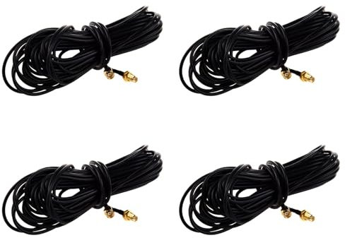 Dxoniislh 4piezas 9m Cable De Extension Antena Wifi RP-SMA Para Wi-Fi Enrutador