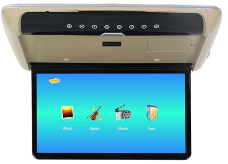 Car Monitor Smart Digital 15.6 Inch TV HDMI Ceiling Car Roof Mounted Display 1080P MP5 Cars Multimedia Video Player Accessories,15