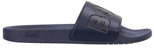 BOSS Men's Aryeh_Slid_npvlg Slide Sandals, Navy, 10.5 UK