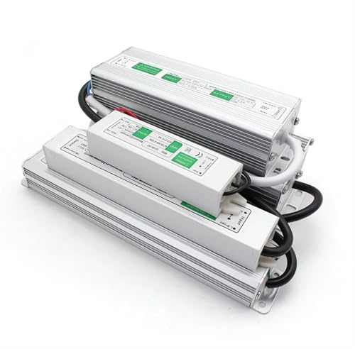 XIAOCLI Transformateurs d'éclairage LED, Alimentation AC DC 12V 24V, Pilote LED 12V, transformateur étanche IP67 12 24 V Volts for Bande Lumineuse(80W,24V)