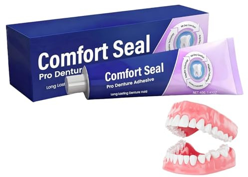 Pegamento para Dentaduras,40 g Pegamento - Adhesivo | Para Viaje, Hogar y Ortodoncia