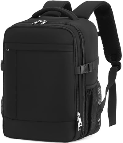 Lossga Handgepäck Rucksack 40x30x15 für Ryanair Rucksack Handgepäck | Flugzeug mit Durchleitung Tasche Reiserucksack Klein mit Eine Diebstahlsichere Tasche für Herren Damen, 14 Zoll Laptop